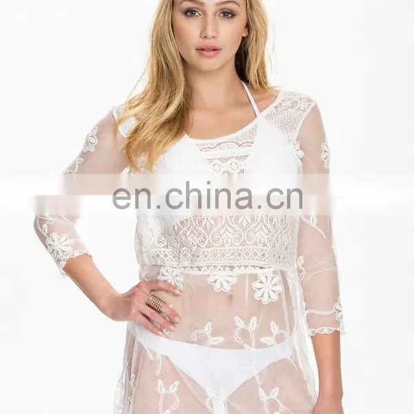 China OEM Service Women Transparent Saree Blouse Designs