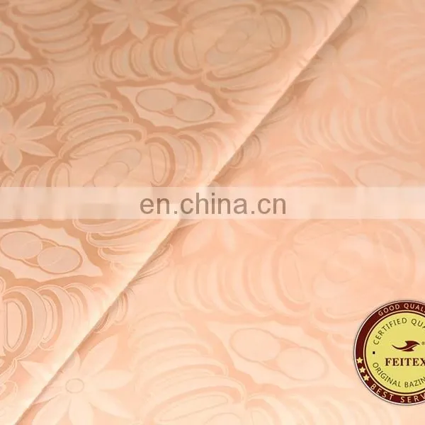 New Design Different Kinds Fabric Multi Colors Shadda Guinea Brocade Cotton Wholesale Bazin Riche Chinese Garment Fabric FEITEX photo-2