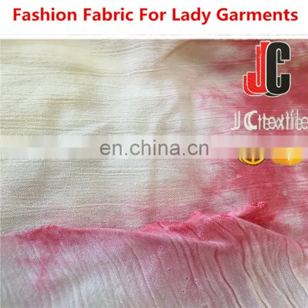 Factory Directly 100% Rayon 60s Tie Dye Rayon Crinkle Fabric photo-6