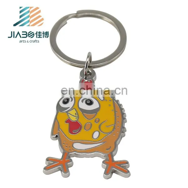 Custom Design Hard Enamel Birds Logos Shape Process Zinc Alloy Metal Keychains photo-4