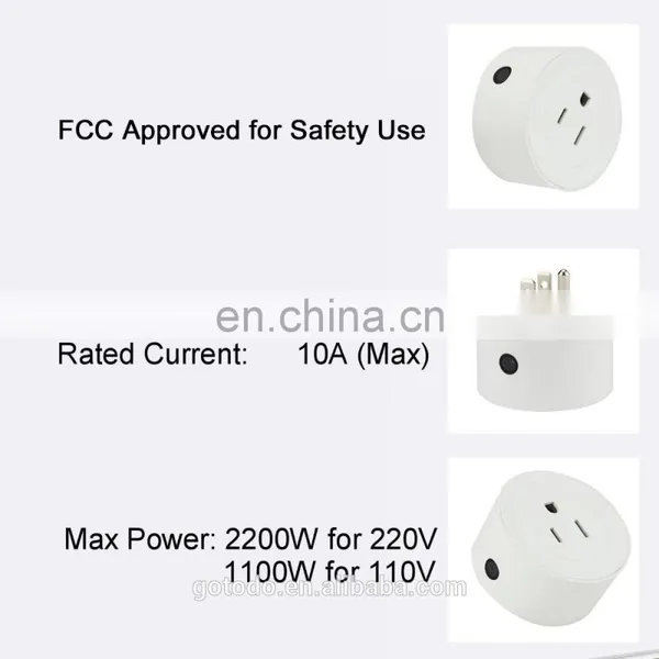 Smart WiFi Wall Socket Plug Mini Power Wireless Switch for Amazon Alexa photo-4