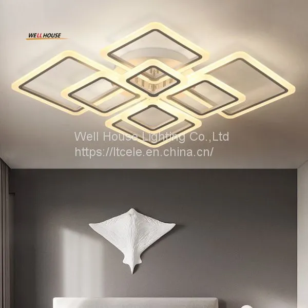 Modern LED Ceiling Light Remote Controlling Aluminum Ceiling Lighting for Bedroom/living Room Indoor Ceiling Lamp