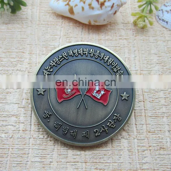 Logo Engraved Antique Silver Coin Colored Silver Coins photo-6