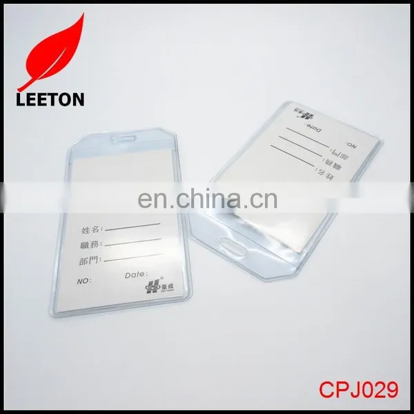 Factory Supply PVC Mini Name Tag Badge Holder