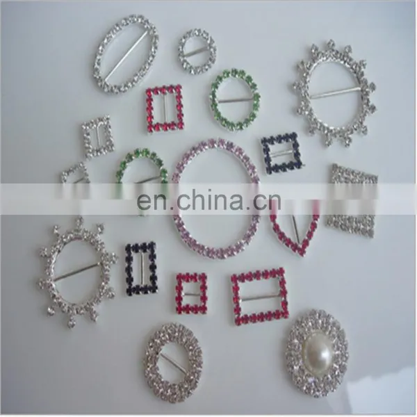 Grade A Rhinestone Heart Buckles Wedding Ribbon Slider 25mm Bar photo-3