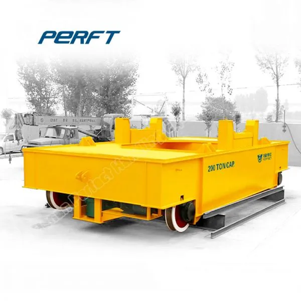 Carbon Steerable Heavy Load Ladle Transfer Car With Lifting Table for Industrial Material Handling photo-4