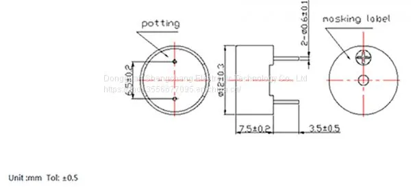 Electromagnetic Passive Buzzer Sc1254 photo-3