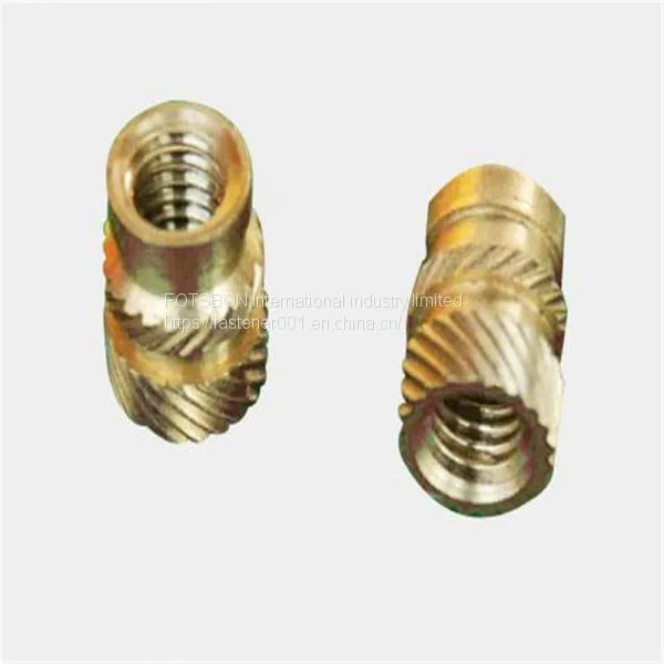 MSIB-M1/M1.2 Micro Insert For Plastic Knurled Brass Nut Thru-Threaded Knukles Nuts Insertos Knurling Copper Inserti Tuerca PEM Standard photo-2