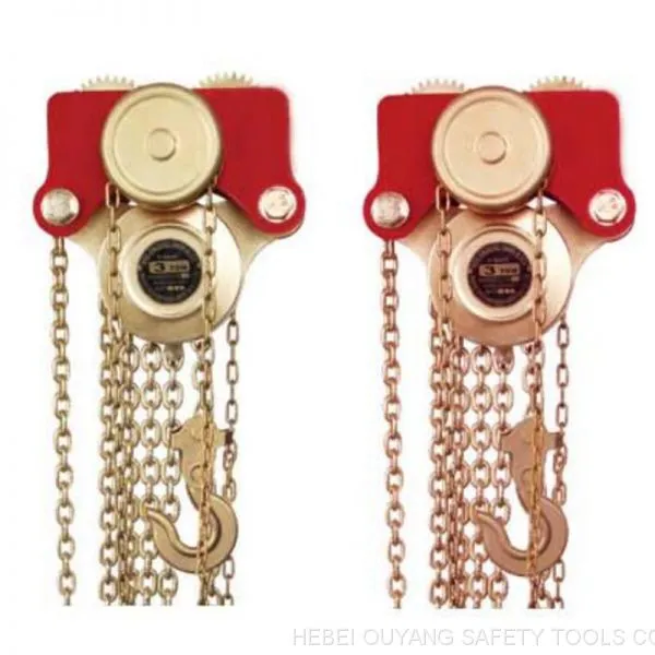 Non Sparking Lifting Chain Hoist,Range :0.5- 2 TON,Copper Beryllium ATEX FM Certificate photo-4