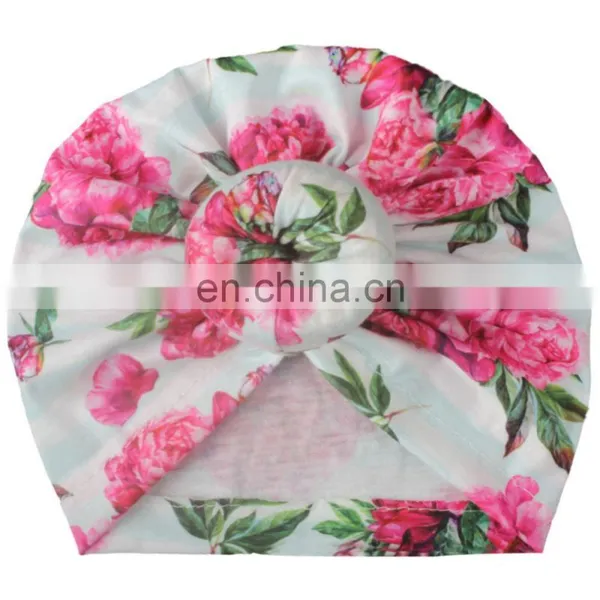 Baby Girl Hat Flower Turban Hat Kids Beanie Baby Hat for Girls Hats Baby Cap Infant Accessories photo-3