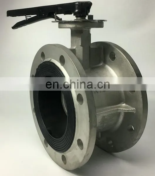 BS JIS ASMI Double Flange Butterfly Valve photo-7