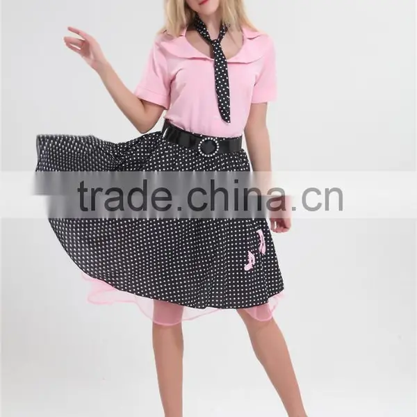 Walson 50s Poddle Dress Costume Dress Rock n Roll Cosplay for Women photo-4