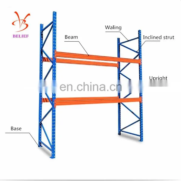 Adjustable Industrial Warehouse Storage Steel Rack Shelves