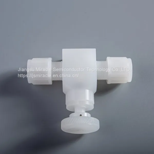 Factory Direct Sale Virgin Grade High Quality Corrosion Resistant PVDF Needle Valve photo-2