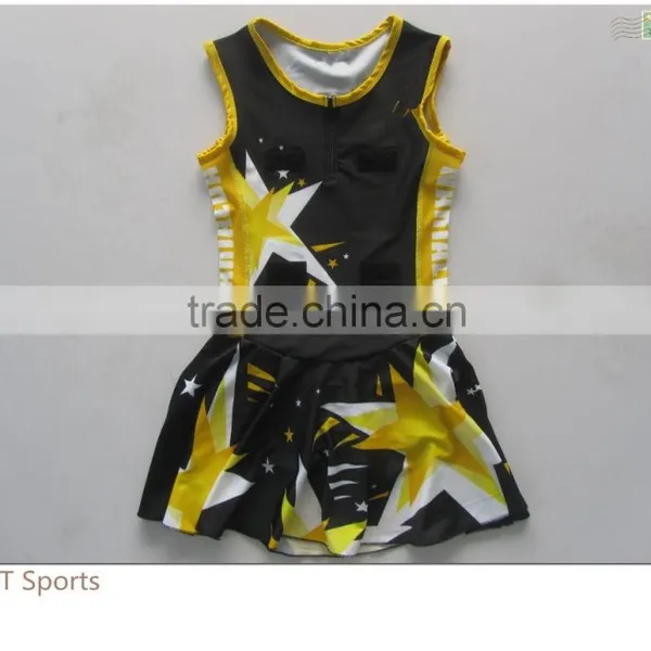 Custom New Style Sublimated Netball Dress With Underwear for Woman photo-2