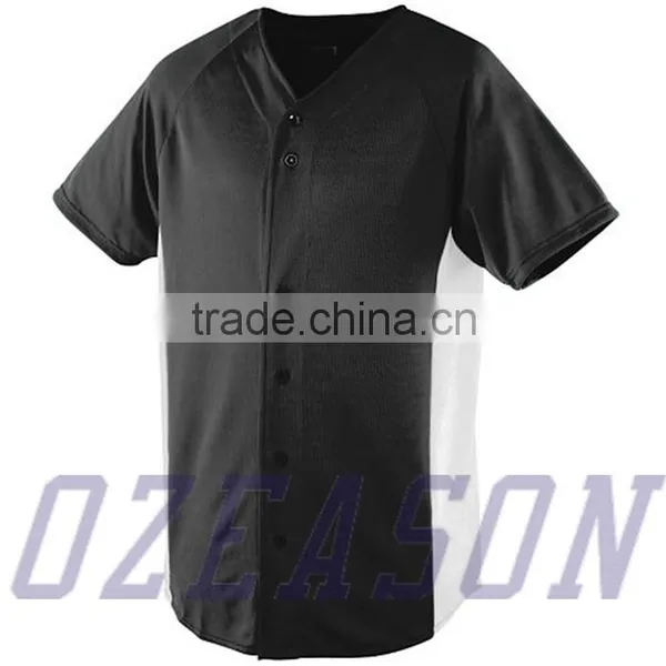 China Cheap Blank Baseball Jerseys,Fashion Plain Baseball Shirts photo-4