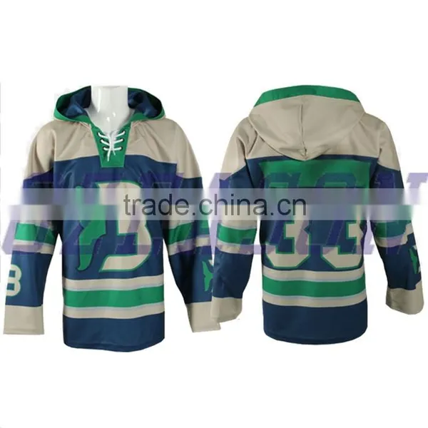 Custom Sublimated Hockey Hoodies,Ice Hockey Pullover Shirt Quality Choice photo-6