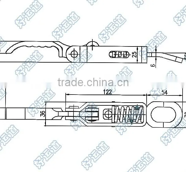 08103 Spring Toggle Latch for Truck Spring Buckle Latch Hook photo-2