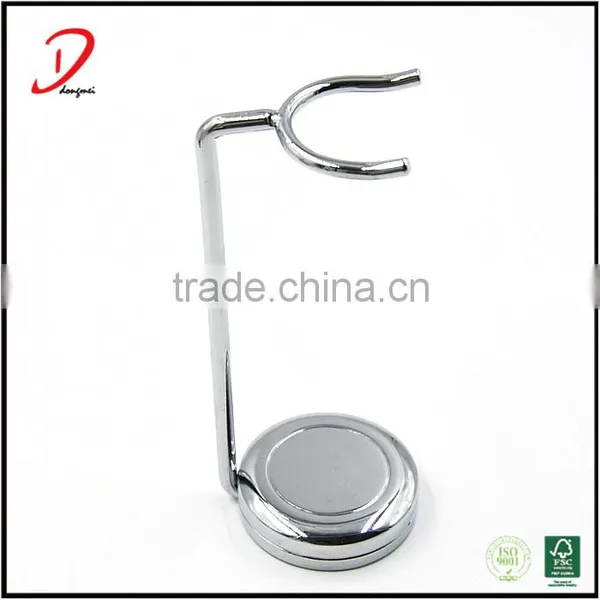 High Quality Metal Shaving Brush Stand With Synthetic Hair Shaving Brush photo-3