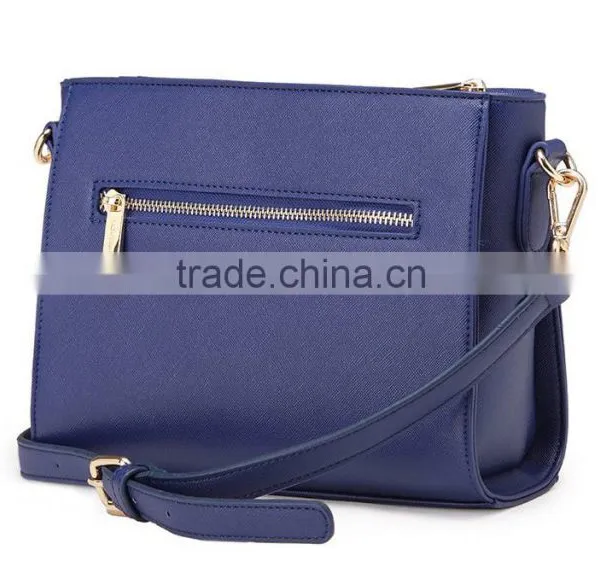 Saffiano Leather Ladies Messenger Bag Crossbody Bag With Detachable Shoulder Strip photo-5