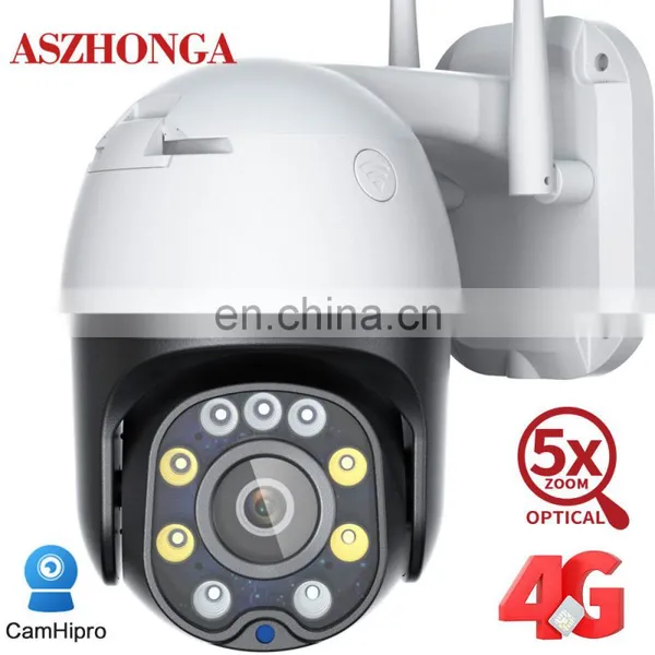 5MP IP Camera 4G SIM CARD 5X Optical Zoom Security Outdoor PTZ HD CCTV Dome Surveillance Cam Motion Tracking CamHipro photo-2