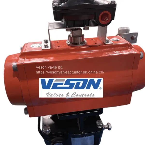 Veson Valve Actuator at Series Double Action Rack and Pinion Pneumatic Rotary Actuator Air Actuator photo-3