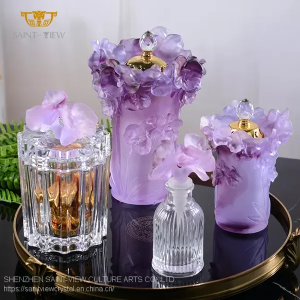 Kitchen Set Spice Box Canister Coffee Tea And Sugar Storage With Handle Boukhor Oud Crystal Glass Jars photo-5
