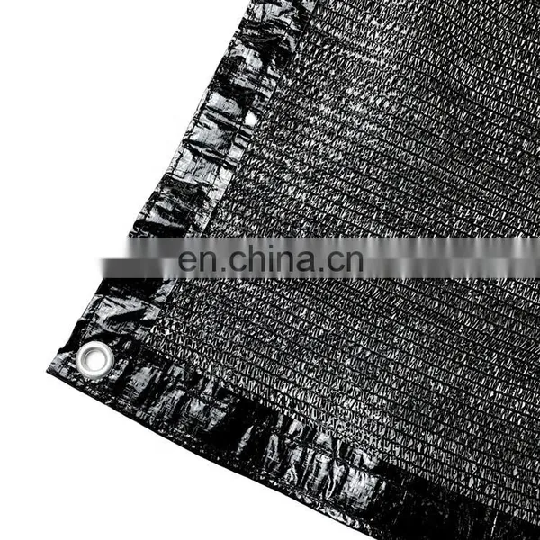 Garden Nursery 80% Shading HDPE Green House Netting Black Sun Shade Net for Vegetable photo-4