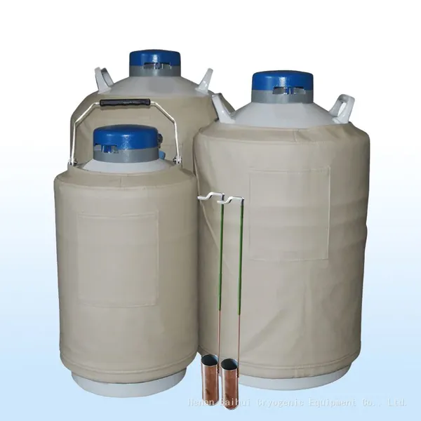 IVF Lab Canes Cryo Freeze Specimenliquid Nitrogen Dewar 47 Liters YDS-47/127 With 10 Canisters photo-3