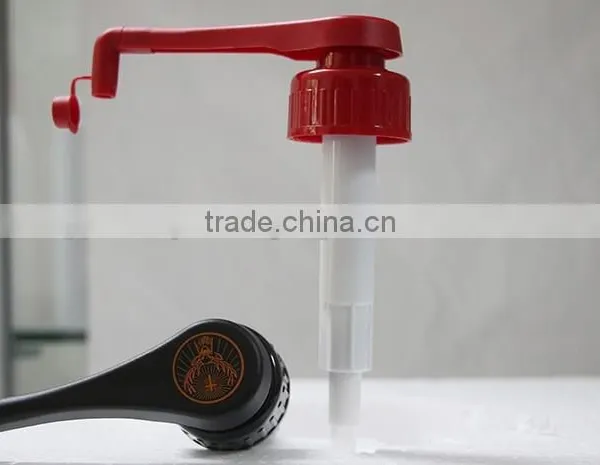 35MM PP Food-grade Red Wine Pump Printing Logo /syrup Pump With Shrinked Wrap photo-2