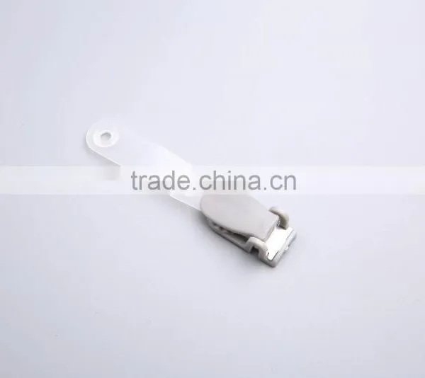 Factory Direct Plastic ID Badge Holder Clip With Vinyl Strap