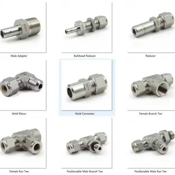 Nipple Fitting Stainless Steel Pipe Fitting Hydraulic Hose Adapter Male Female Threaded OEM Custom photo-5