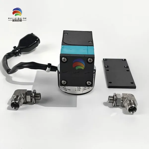 Насос диафрагменный газовый KNF 12776-NF100 24В с кронштейном для подачи чернил, подходит для струйных принтеров, в наличии. photo-4