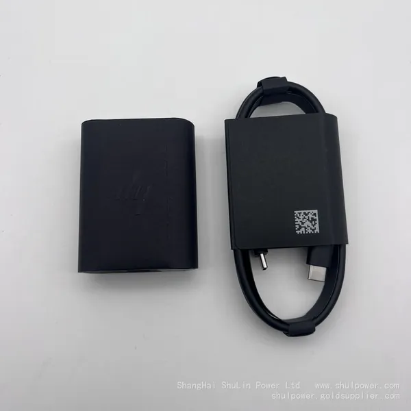 HP 65W USB-C Original Laptop Charger - Detachable Design With Dual USB-C Cable photo-2