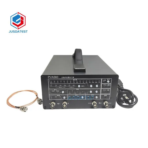 PVA560 Преамплификатор напряжения с низким уровнем шума | От постоянного тока до 1 МГц | Входной шум 3 нВ/√Гц | Усиление от 1 до 50 000 | Питание от батареи или сети переменного тока