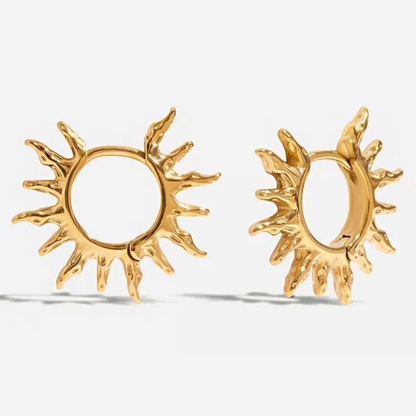 Trendy Water Drop Vacuum Earrings in High-Quality Stainless Steel photo-5