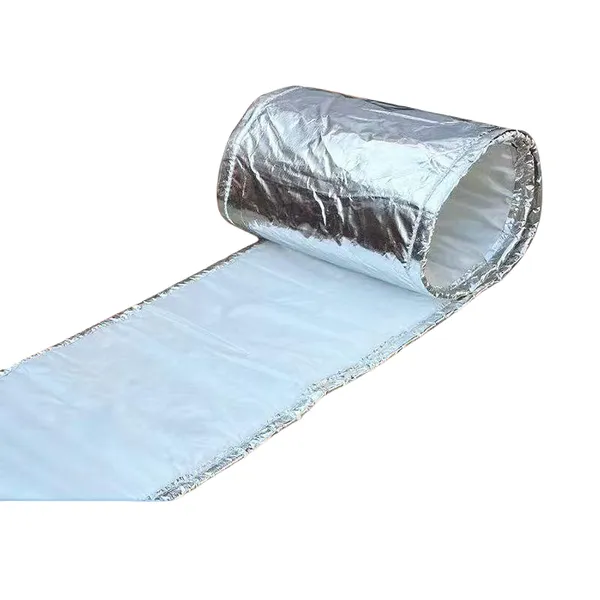 High-density Flame Retardant Smoke Flue Insulation Cotton Aluminum Foil Wrapped Exhaust Pipe Insulation Cotton photo-5