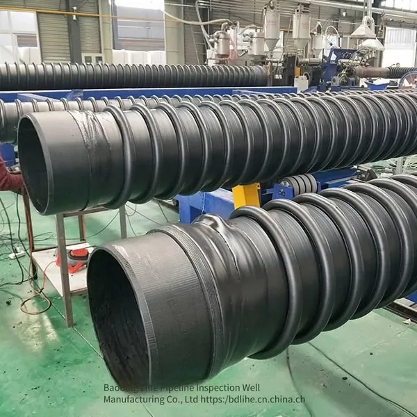 Lihe Pipe Inspection Well Manufacturing - Brand-new Polyethylene Structural Wall Type b Pipe Dn500 With Ring Stiffness of 10kn, Acid and Alkali Resistant, Corrosion Resistant photo-2