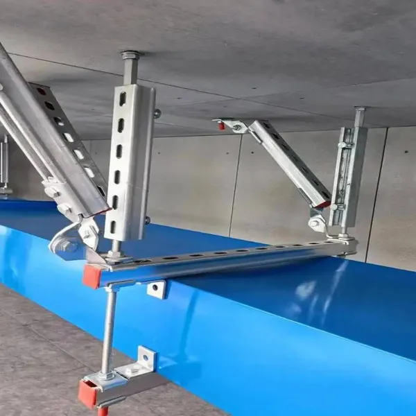 Seismic Support for Air Ducts and Water Pipes