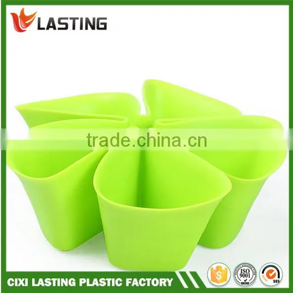 Multi-function Plastic Colorful Flower Style Desktop Storage Box photo-2