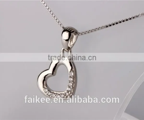 Hot Sale 925 Silver Delicacy Charms With Zircon, Fashion Crystal Pendant photo-3
