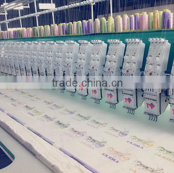 Multi-heads Flat Computerized Embroidery Machine With Cutter With Utc