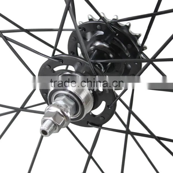 Carbon Track Bike Wheelset 88mm Tubular Novatec Track Wheels for Track Bicycle Frame photo-3