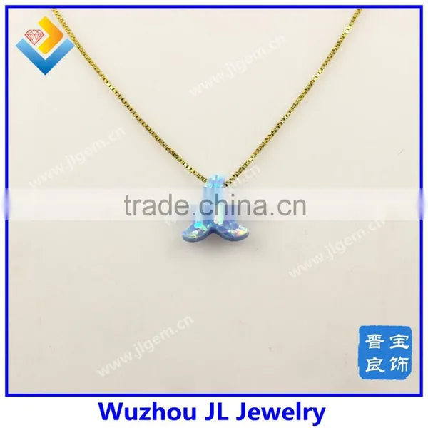 Synthetic S925 Silver 18K Chain Sea Star Opal Necklace With High Quality for Dresses Jewelry photo-3