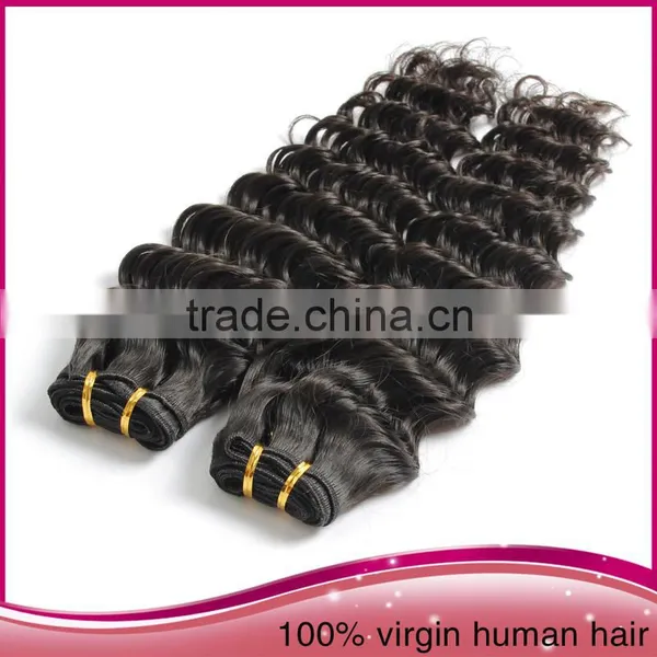 New Arrival 100 Peru Human Hair Weaving, African Women Deep Wave Hair Extension, Raw Human Hair Sew In Weav photo-3