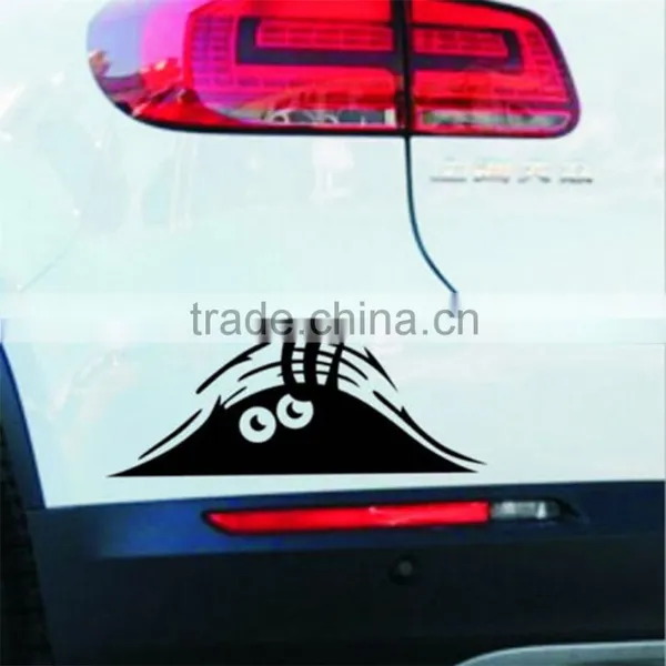 Reflective Waterproof Fashion Funny Peeking Monster Car Sticker Vinyl Decal Decorate Sticker Car Styling photo-2