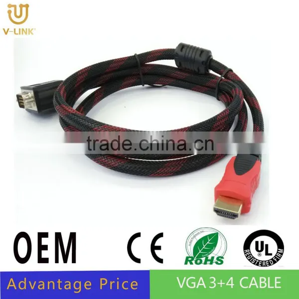 Hot Seller S-video to Hdmi Cable Wholesale Hdmi to Vga Splitter Cable photo-3