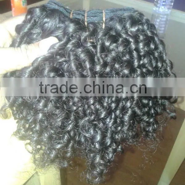 Unprocessed Raw Virgin Indian Hairs, Curly Machine Weft, Curly Hairs, Wavy Straight Hair Weaves photo-3