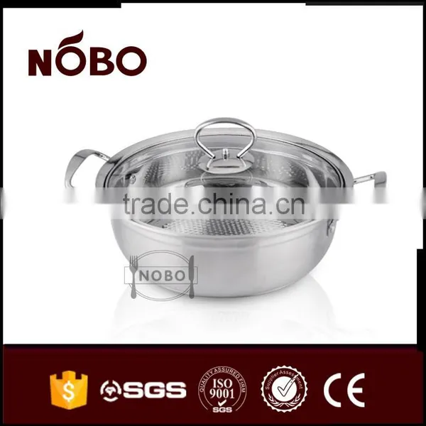 China Factory Stainless Steel Soup Pot With Glass Lid photo-5