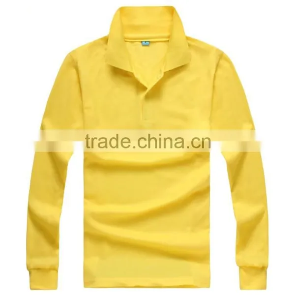 Cheap Price 100% Polyester Long Sleeve Polo Shirt With Pockets photo-5